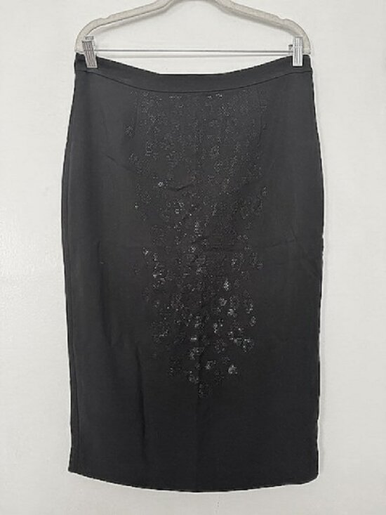 A.L.C. Dresses & Skirts - A.L.C Black Crystal Embellishment Knee-Length Pencil Skirt - Women